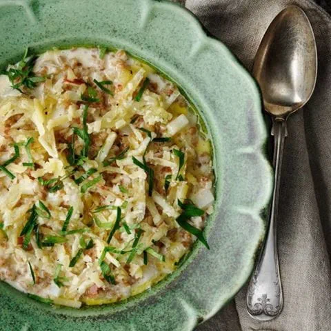 recipe image Cremet hvedekerne-otto med knoldselleri