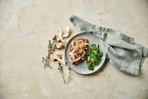 recipe image Cremet svampetoast