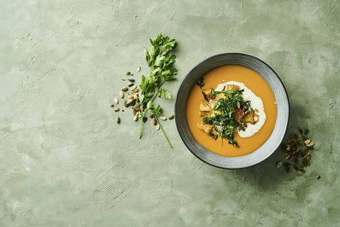 recipe image Cremet Græskarsuppe