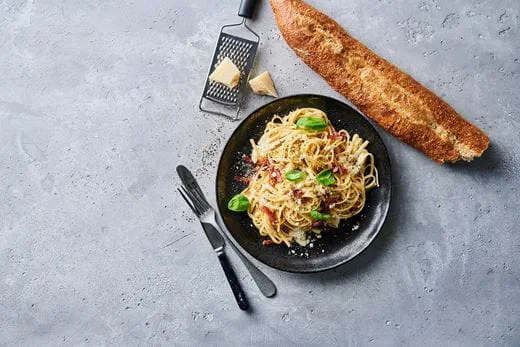 recipe image Cremet spaghetti carbonara