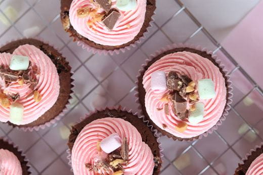 recipe image Rocky Road Cupcakes